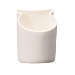 White wall-mounted plastic storage holder