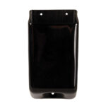 Black metal wall-mounted storage holder