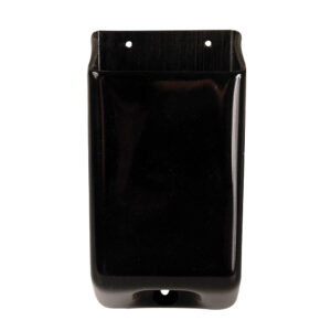 Black metal wall-mounted storage holder