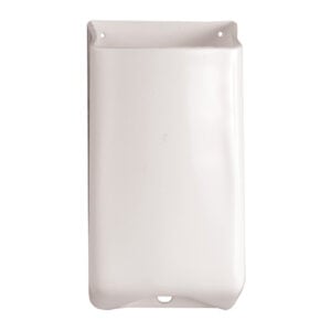 White ceramic wall-mounted mail holder