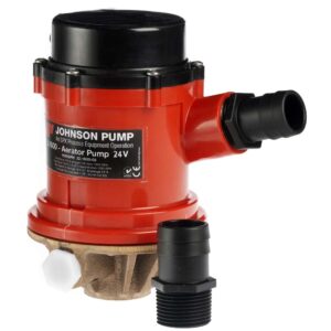 Red Johnson 24V aerator pump with fittings