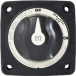Marine dual circuit battery switch panel