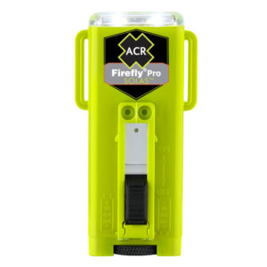Neon yellow ACR Firefly Pro SOLAS strobe light