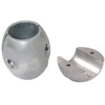 Metal clamp with circular design and open side