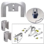 Mechanical parts with assembly diagram.