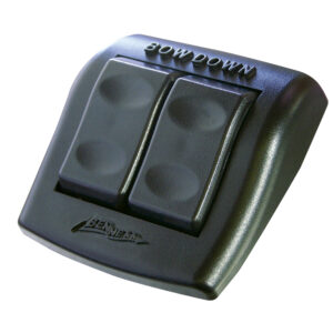 Black dual rocker boat trim switch