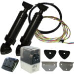 Marine trim tab kit with actuators and wiring