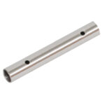 Metal rod with two drilled holes