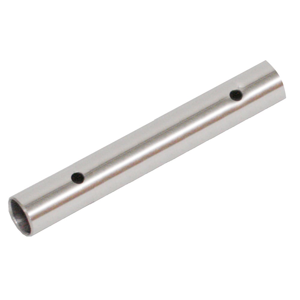 Metal rod with two drilled holes