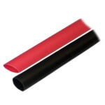 Red and black heat shrink tubing