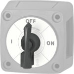 Industrial power switch set to OFF position