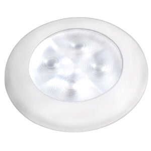 Round recessed LED ceiling light fixture