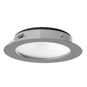Round recessed LED ceiling light fixture