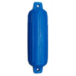 Blue boat fender for marine protection.
