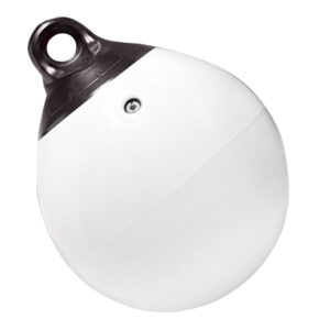 White cooking timer with black top ring