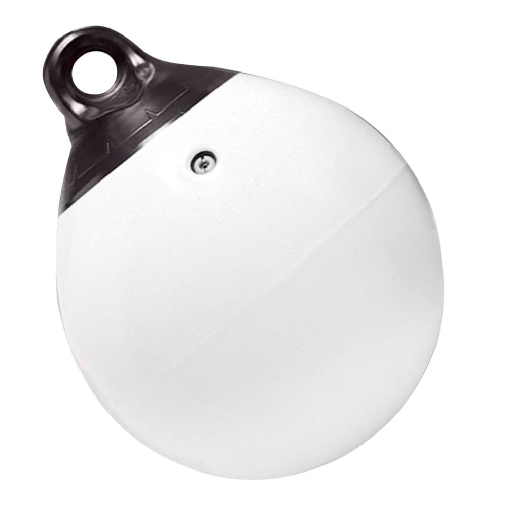 White cooking timer with black top ring