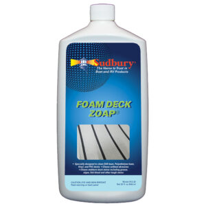Sudbury Foam Deck Cleaner bottle for boats.