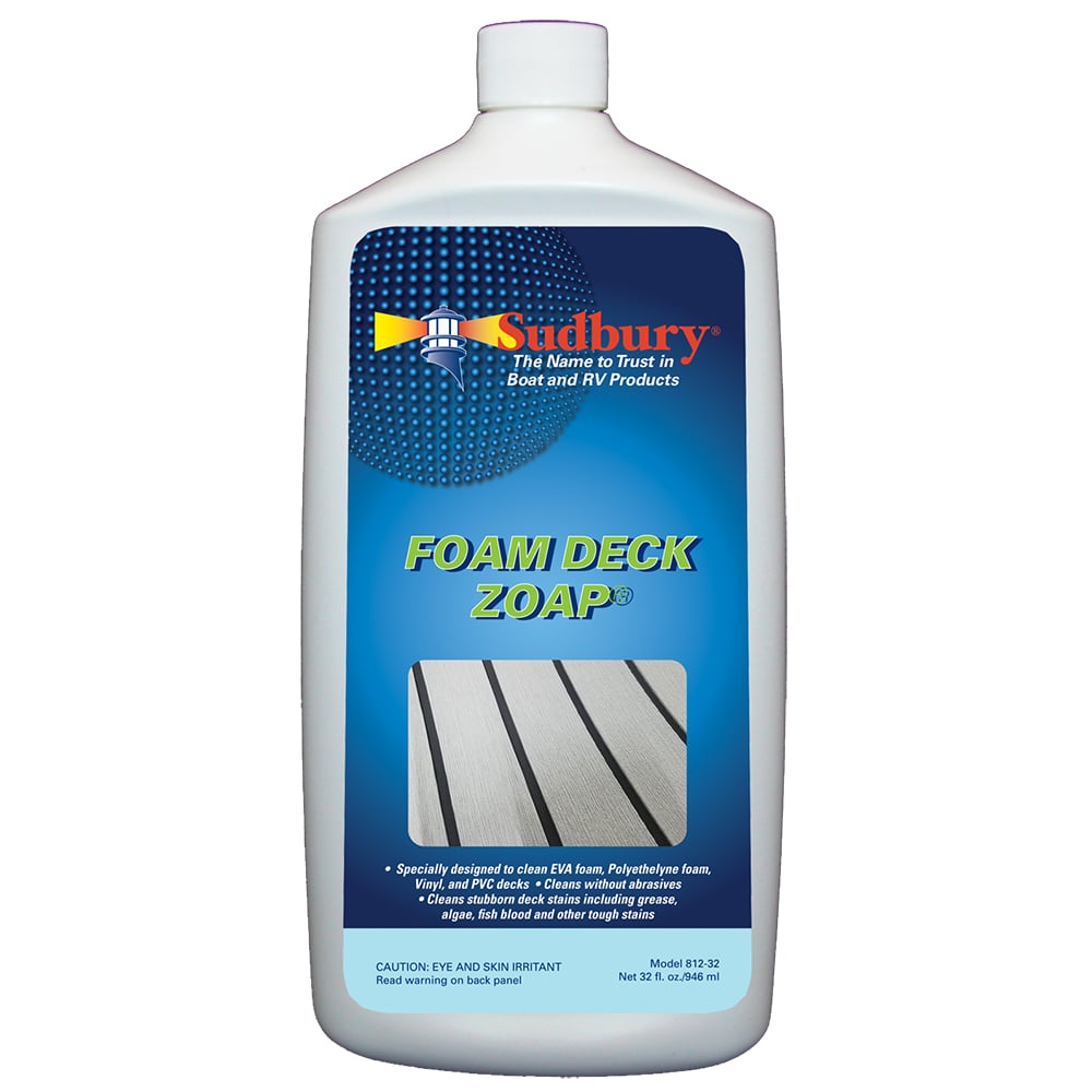 Sudbury Foam Deck Cleaner bottle for boats.