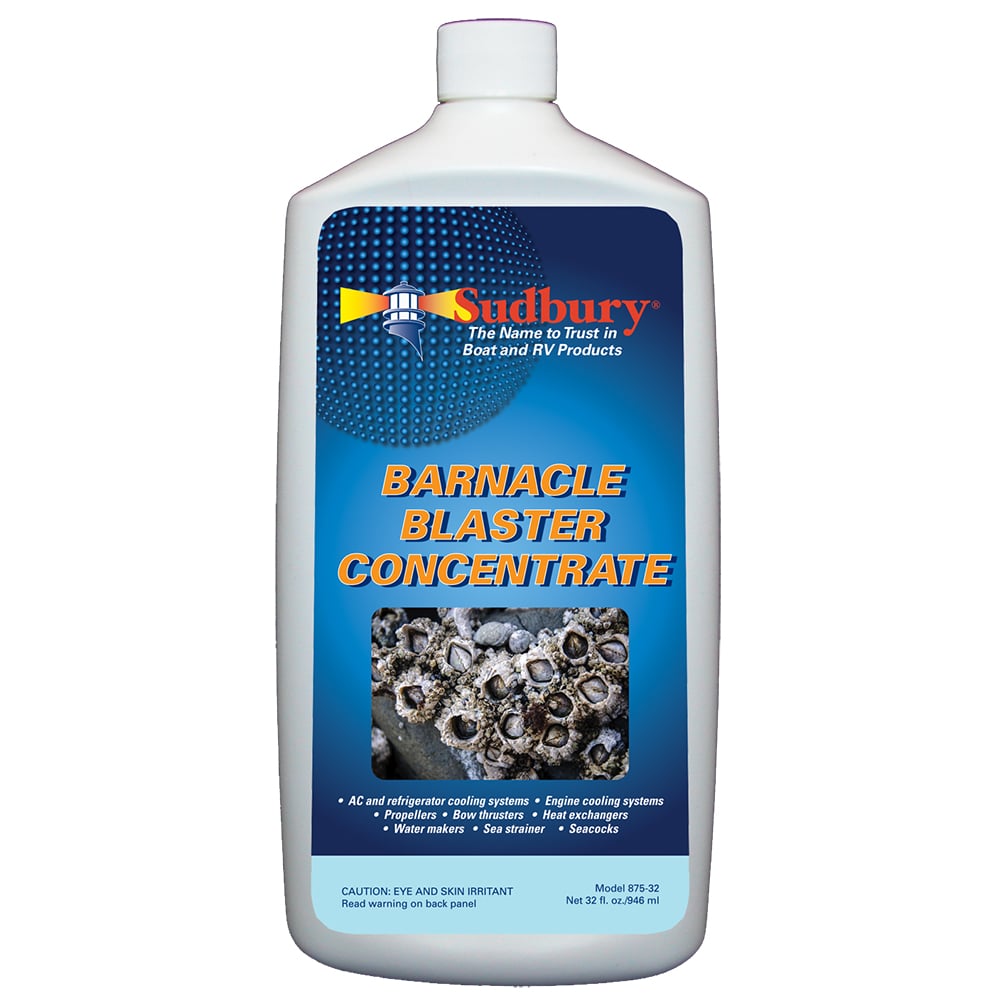 Barnacle Blaster Concentrate for boat and RV cleaning.