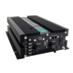 Industrial DC power converter with heat sinks