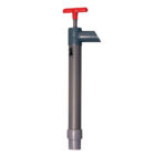 Manual water hand pump with red T-handle