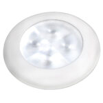 Round recessed LED ceiling light fixture