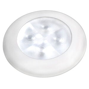 Round recessed LED ceiling light fixture