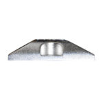 Silver metallic climbing hold mount