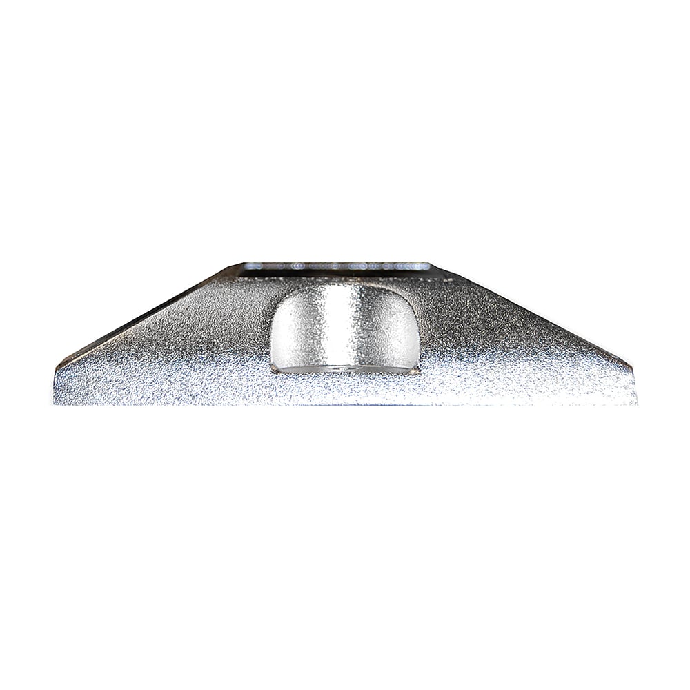 Silver metallic climbing hold mount
