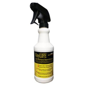 VinyLIFE cleaner spray bottle with black trigger