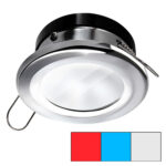 Round recessed LED ceiling light fixture
