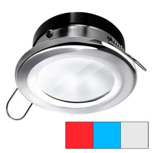 Round recessed LED ceiling light fixture