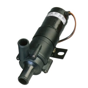 Compact electric water pump with mounting bracket
