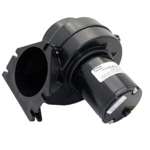 Black flange-mounted electric pump motor assembly