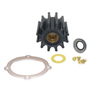 Water pump impeller kit with gasket and screws