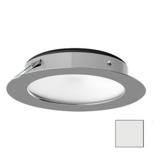 Round recessed LED ceiling light fixture