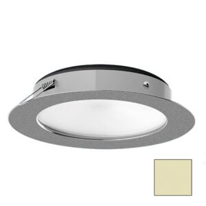 Round recessed LED ceiling light fixture