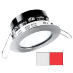 Recessed LED downlight with silver trim