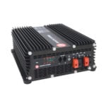 Industrial battery charger with heat sink fins