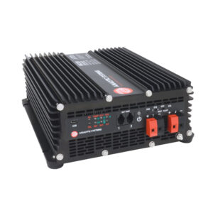 Industrial battery charger with heat sink fins
