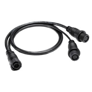 Black multi-pin circular connector cable
