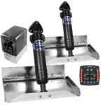 Bennett boat trim tab system with controls