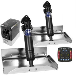 Bennett boat trim tab system with controls