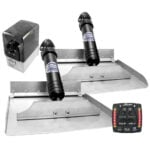 Marine trim tab kit with hydraulic actuators
