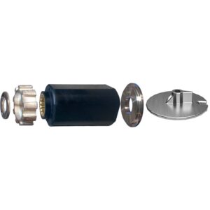 Exploded view of marine propeller hub kit components.