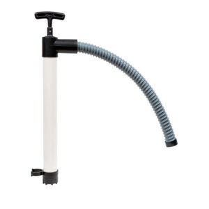 Manual hand pump with flexible hose attachment