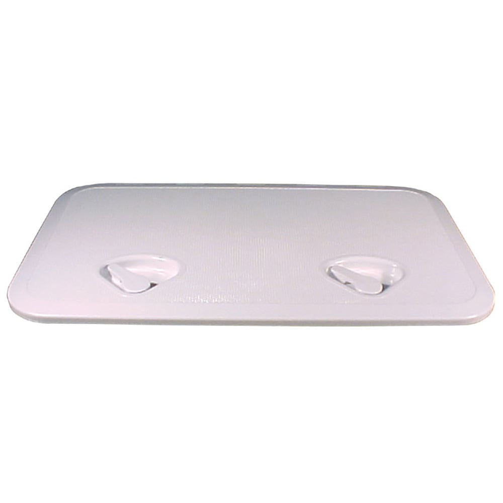 Rectangular white mat with two suction cups