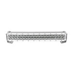 Silver LED light bar with mounting brackets