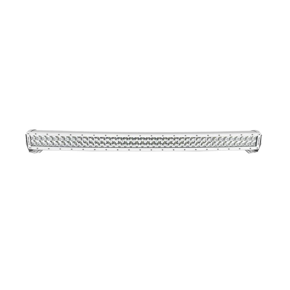 Long LED light bar on white background