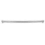 Curved LED light bar on white background